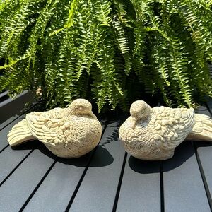 Set of Two Bird Statues